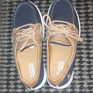 Skechers Blue and Brown Casual Sneakers